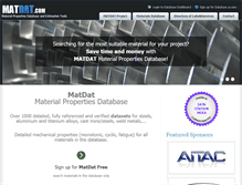 Tablet Screenshot of matdat.com